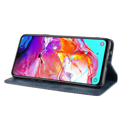 Retro Style PU Leather Wallet Stand Cell Phone Cover Casing for Samsung Galaxy A20s