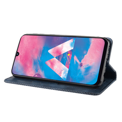 Retro Style Auto-absorbed Leather Casing for Samsung Galaxy M30s / M2