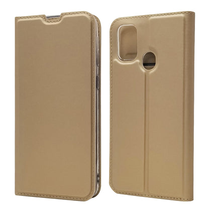 Magnetic Closure Leather Card Holder Phone Covering for Samsung Galaxy M30s / M2