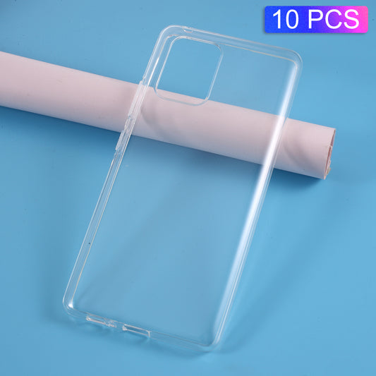 10Pcs/Pack Watermark Resistant Clear TPU Shell for Samsung Galaxy S20 4G/S20 5G