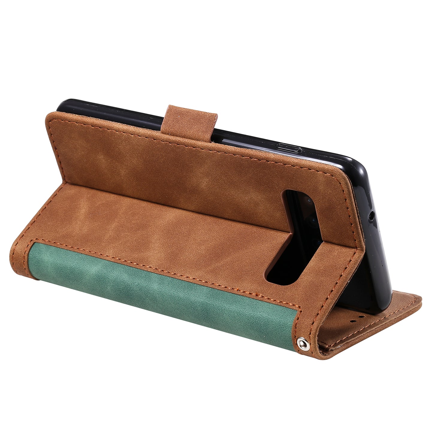 Retro Splicing Leather Shell for Samsung Galaxy S10e