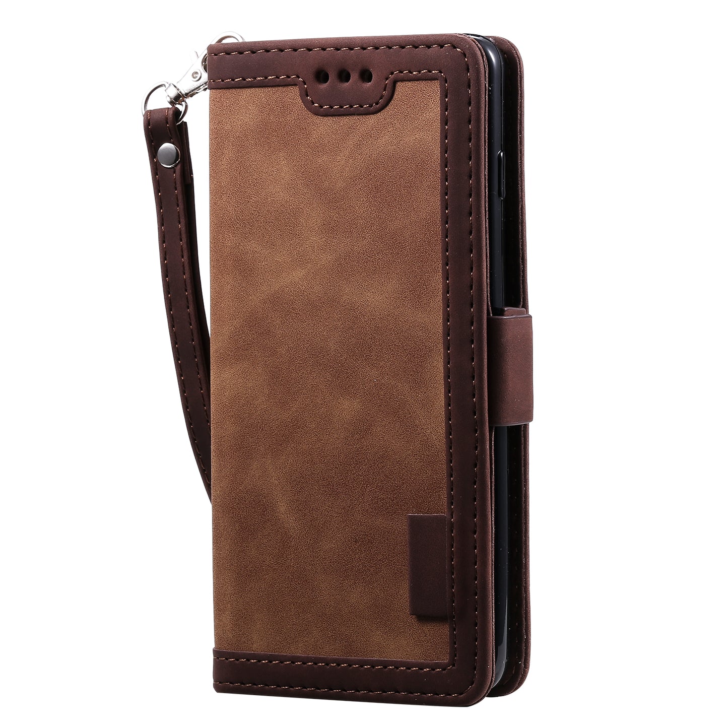 Retro Splicing Leather Wallet Phone Case for Samsung Galaxy S10 Plus