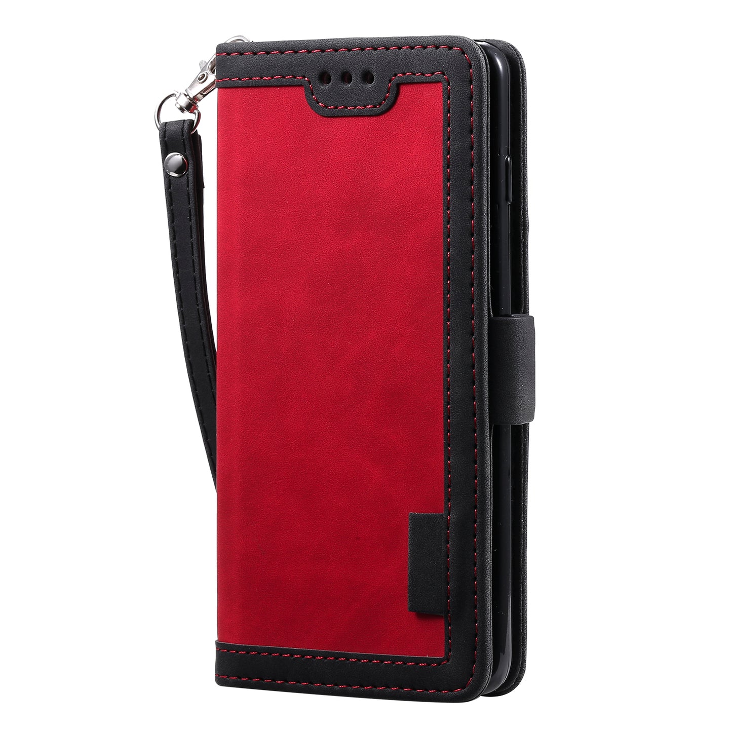 Retro Splicing Leather Wallet Phone Case for Samsung Galaxy S10 Plus