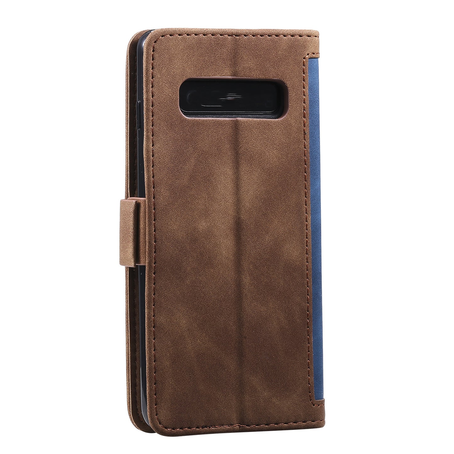 Retro Splicing Leather Wallet Phone Case for Samsung Galaxy S10 Plus