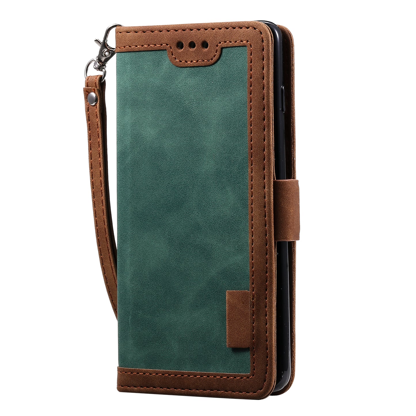 Retro Splicing Leather Wallet Phone Case for Samsung Galaxy S10 Plus