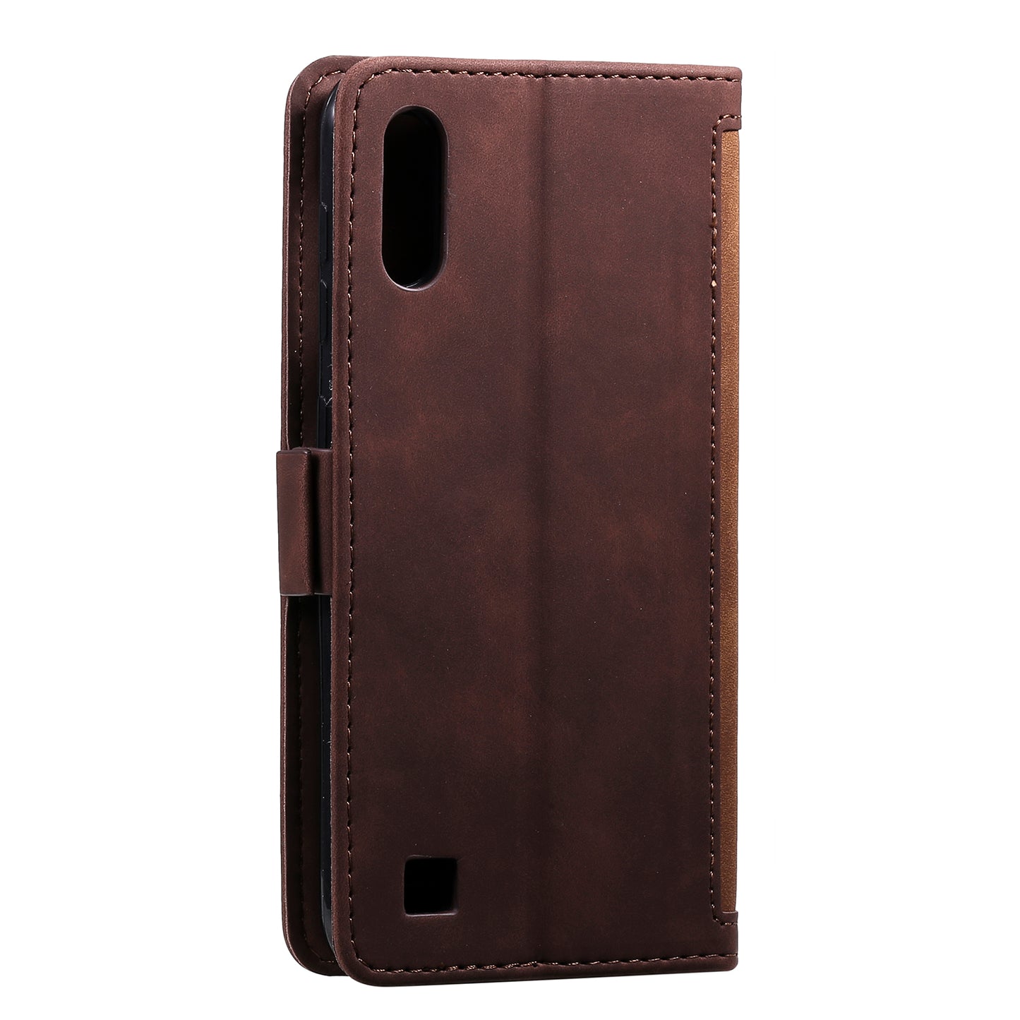Retro Splicing Leather Phone Casing for Samsung Galaxy A10
