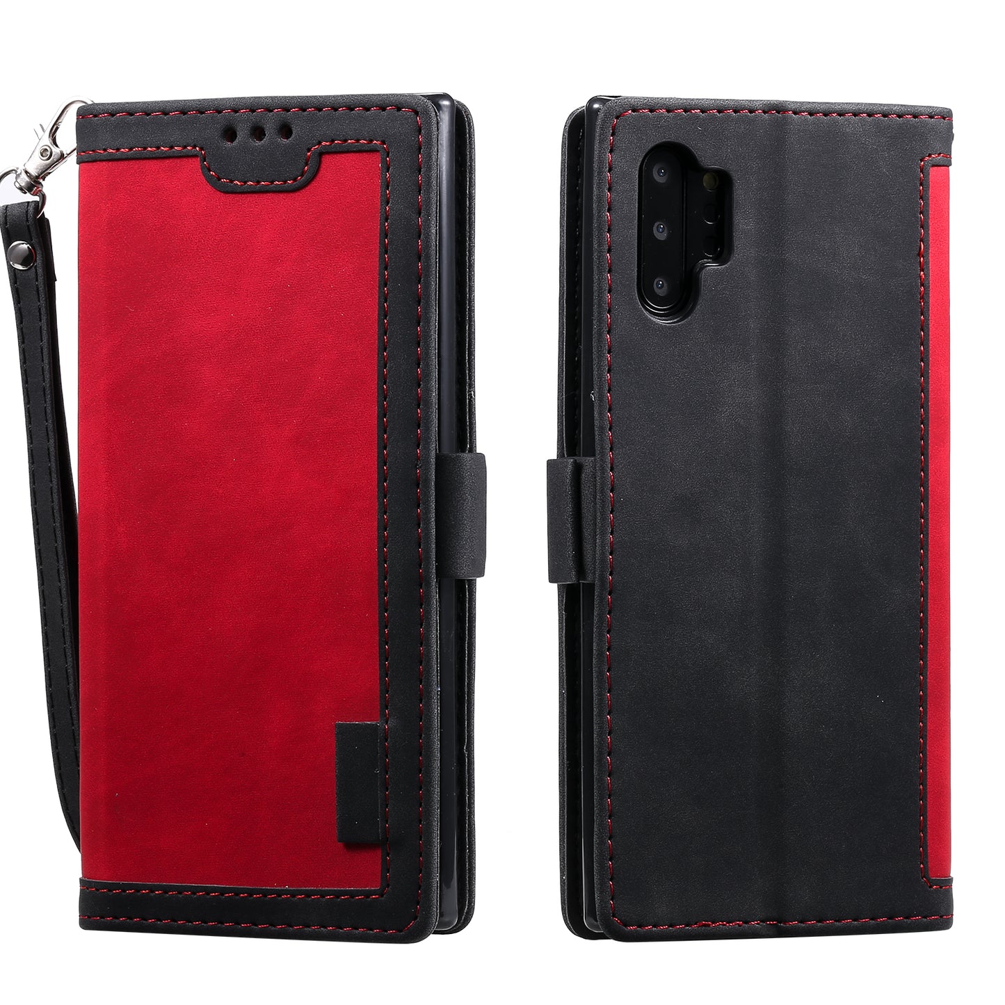 Retro Splicing Leather Phone Covering for Samsung Galaxy Note 10 Pro