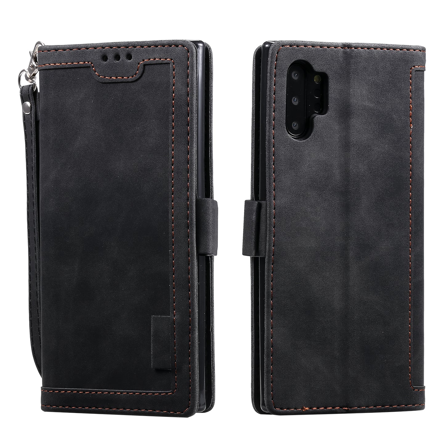 Retro Splicing Leather Phone Covering for Samsung Galaxy Note 10 Pro