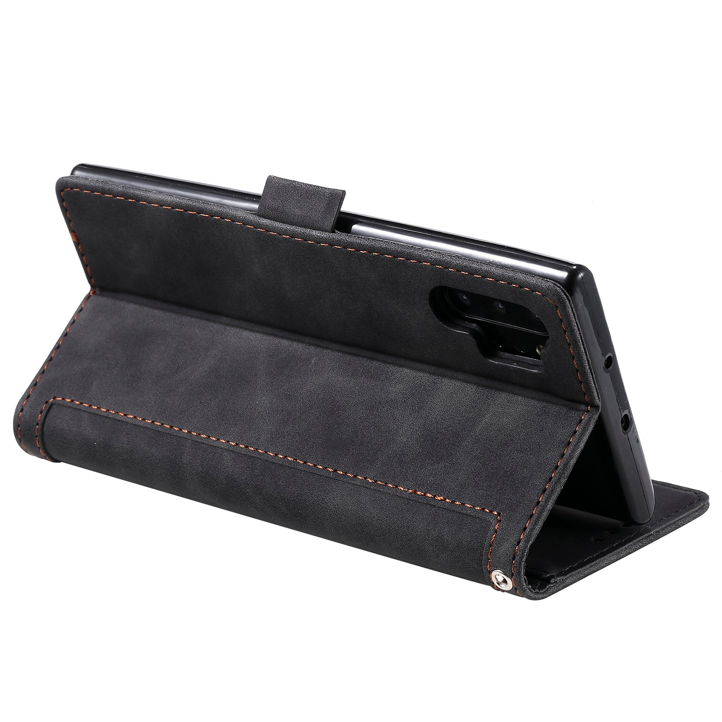 Retro Splicing Leather Phone Covering for Samsung Galaxy Note 10 Pro