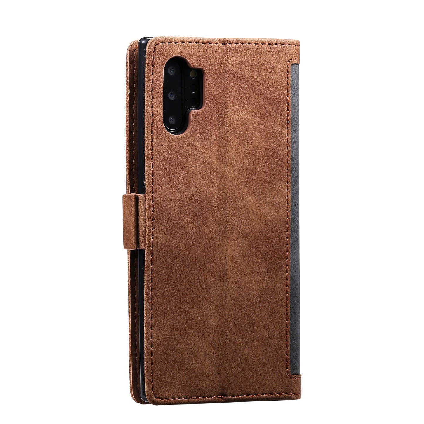 Retro Splicing Leather Phone Covering for Samsung Galaxy Note 10 Pro