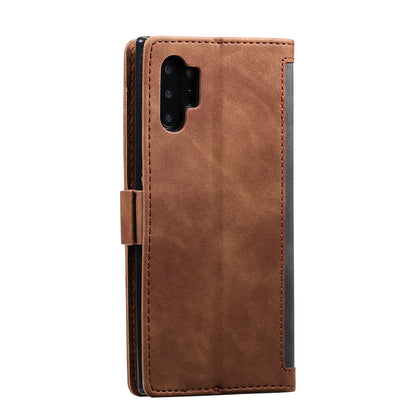 Retro Splicing Leather Phone Covering for Samsung Galaxy Note 10 Pro