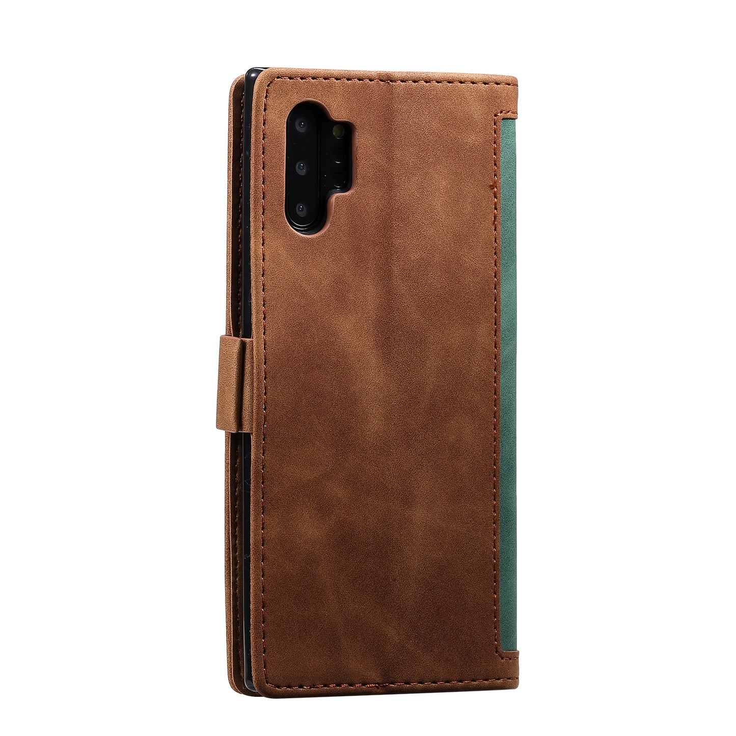 Retro Splicing Leather Phone Covering for Samsung Galaxy Note 10 Pro