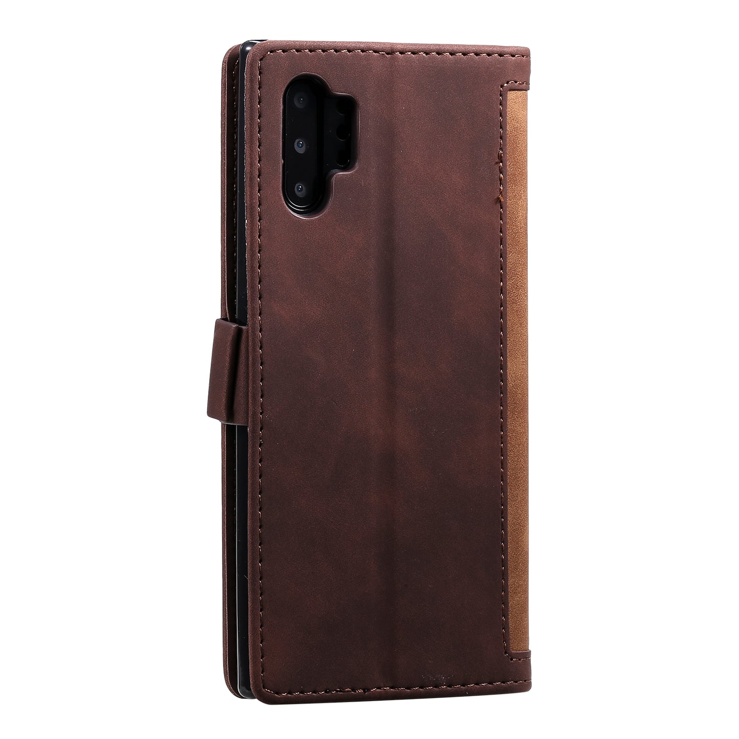 Retro Splicing Leather Phone Covering for Samsung Galaxy Note 10 Pro