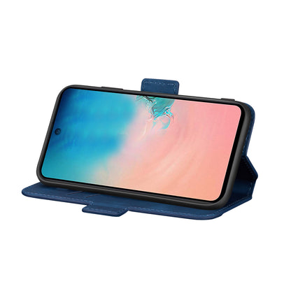 Retro Style Splicing Matte Leather Case with Card Holder for Samsung Galaxy A51