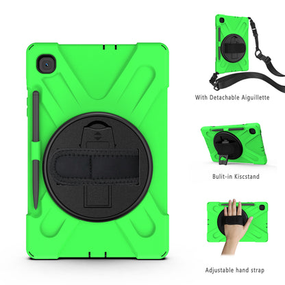 [X-Shape] PC + TPU 360 Degree Swivel Shell and Shoulder Strap for Samsung Galaxy Tab S6 Lite P610/P615/S6 Lite (2022)