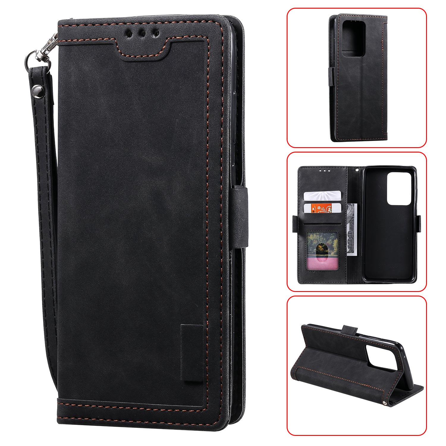 Retro Splicing Style Wallet Stand Flip Leather Case for Samsung Note 20 Ultra / Note 20 Ultra 5G