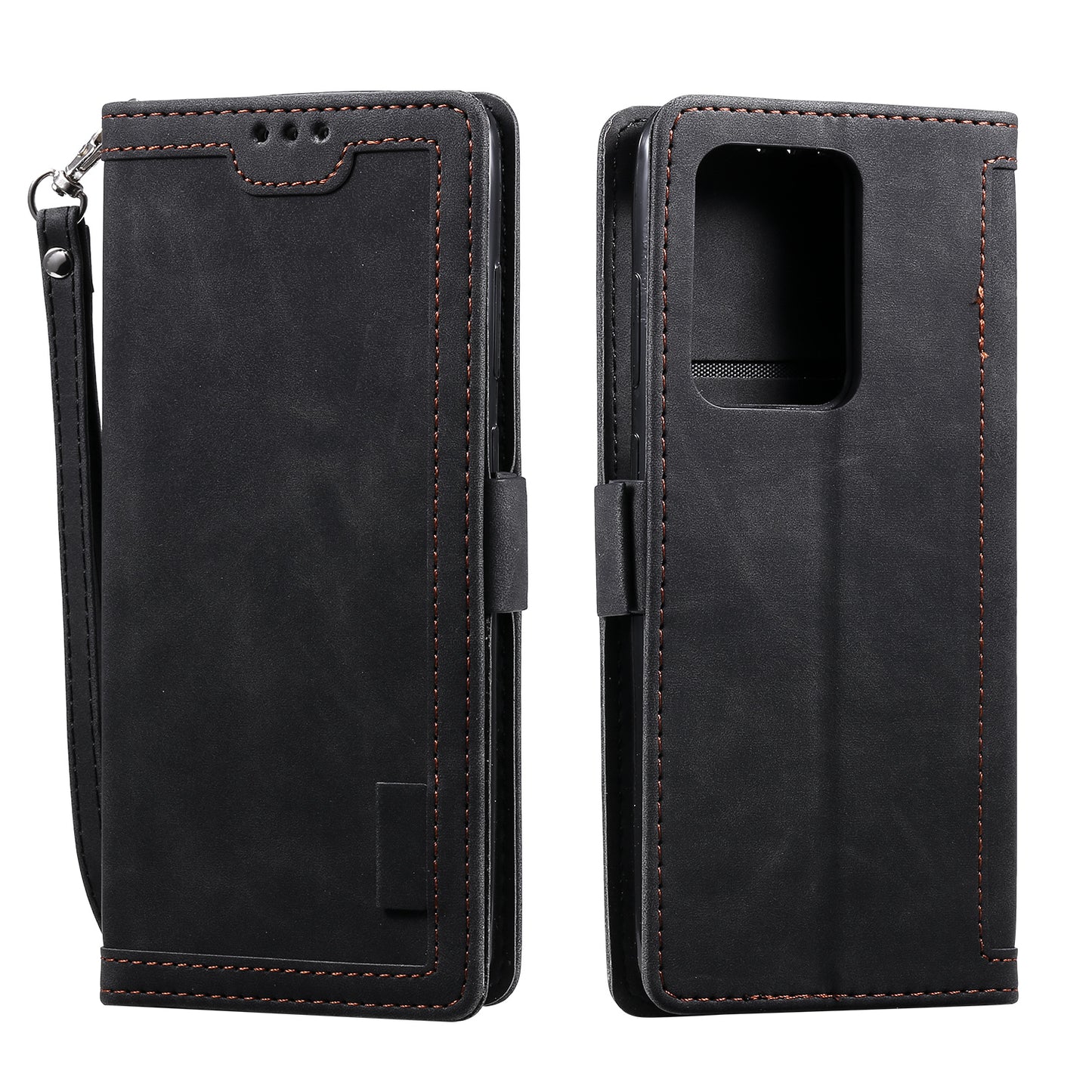 Retro Splicing Style Wallet Stand Flip Leather Case for Samsung Note 20 Ultra / Note 20 Ultra 5G