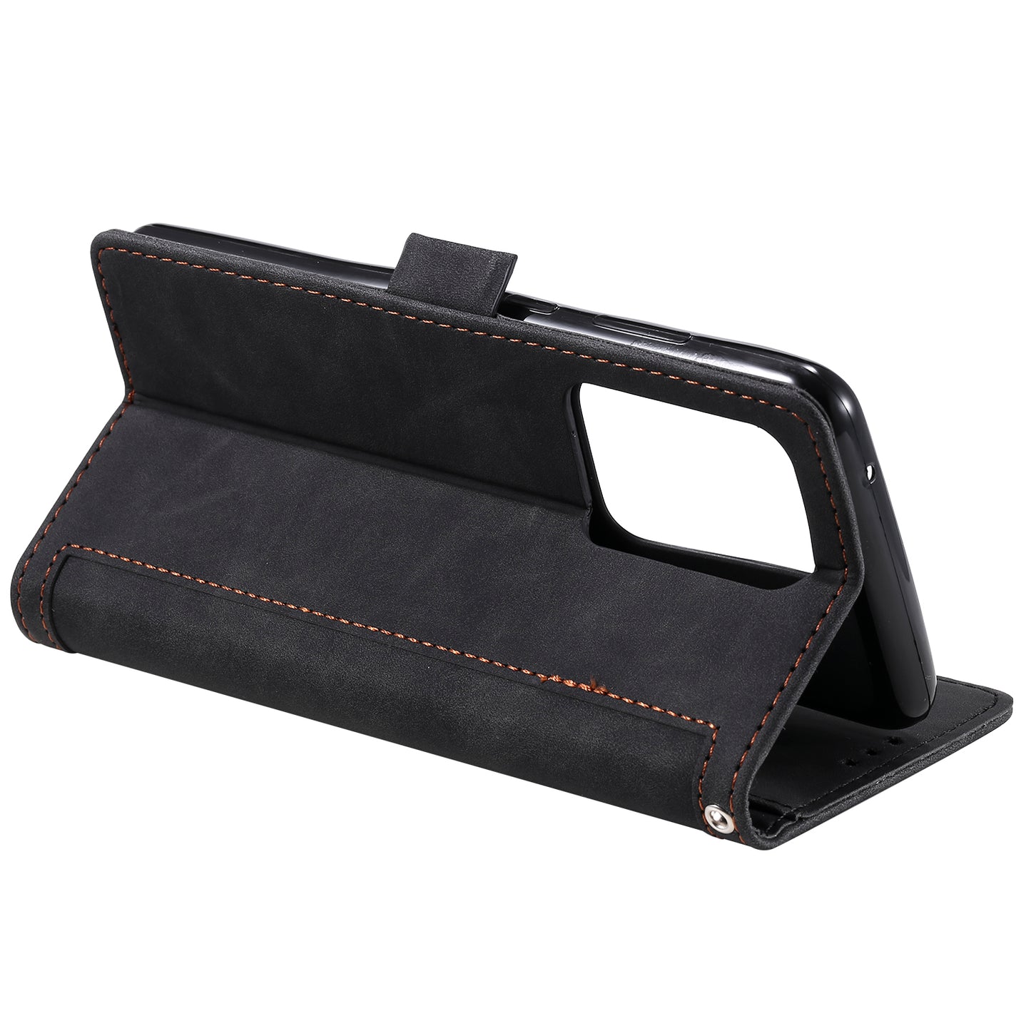 Retro Splicing Style Wallet Stand Flip Leather Case for Samsung Note 20 Ultra / Note 20 Ultra 5G