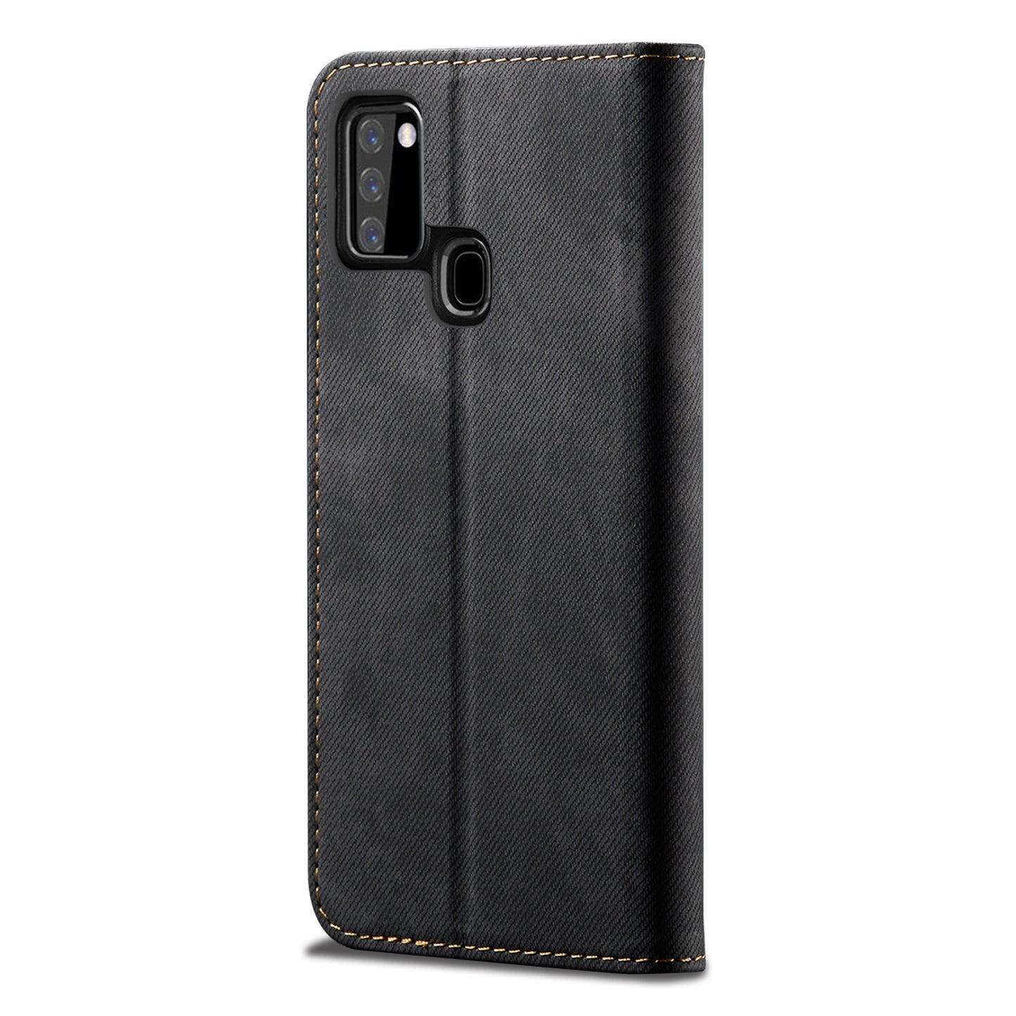 Retro Style Jeans Cloth Leather Shell for Samsung Galaxy A21s