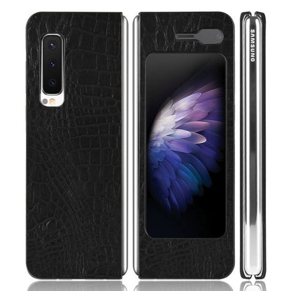 Crocodile Skin PU Leather Coated PC Phone Back Case for Samsung Galaxy Fold 5G / Fold 4G / W20 5G
