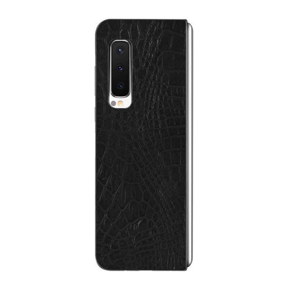Crocodile Skin PU Leather Coated PC Phone Back Case for Samsung Galaxy Fold 5G / Fold 4G / W20 5G
