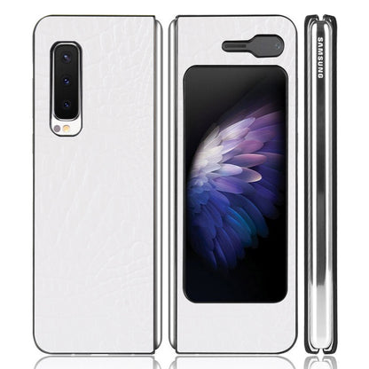 Crocodile Skin PU Leather Coated PC Phone Back Case for Samsung Galaxy Fold 5G / Fold 4G / W20 5G