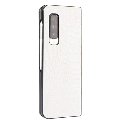 Crocodile Skin PU Leather Coated PC Phone Back Case for Samsung Galaxy Fold 5G / Fold 4G / W20 5G