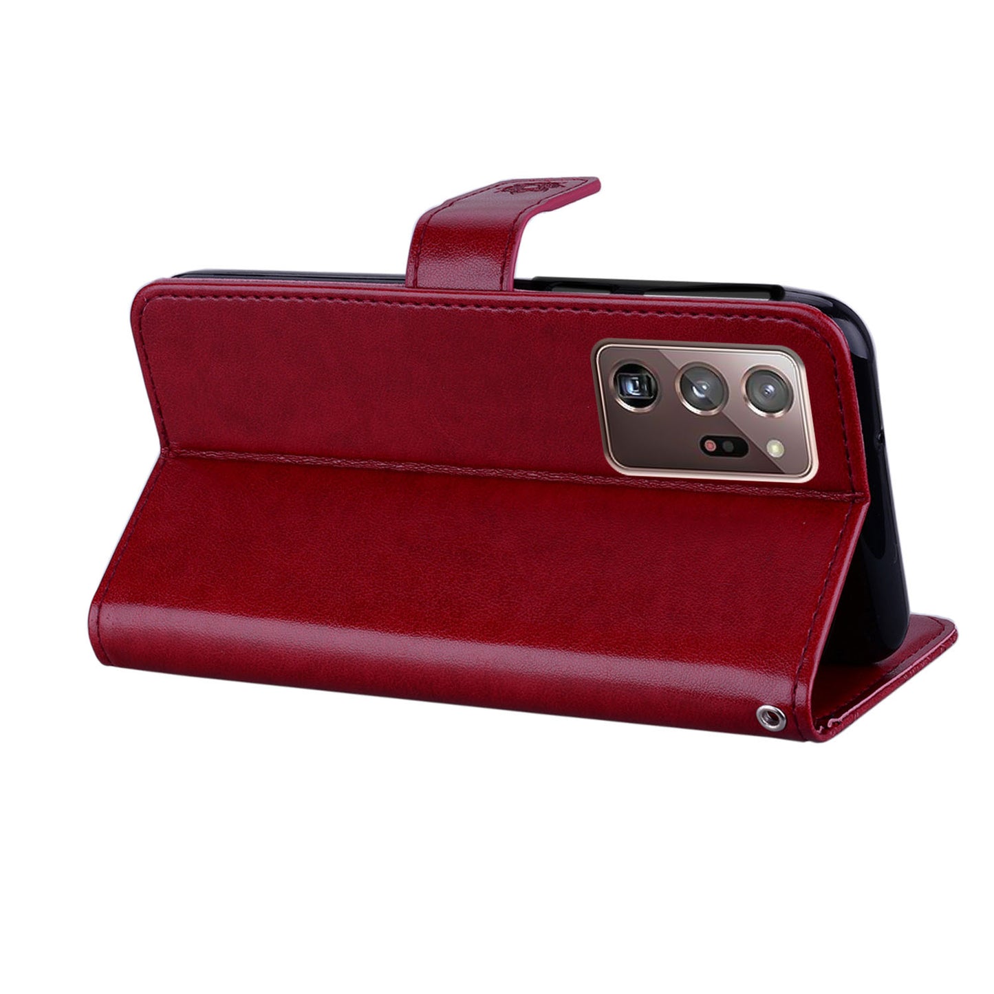 Rhinestone Decor Imprint Owl Flower Leather Wallet Stand Shell for Samsung Galaxy Note20 Ultra 5G / Galaxy Note20 Ultra