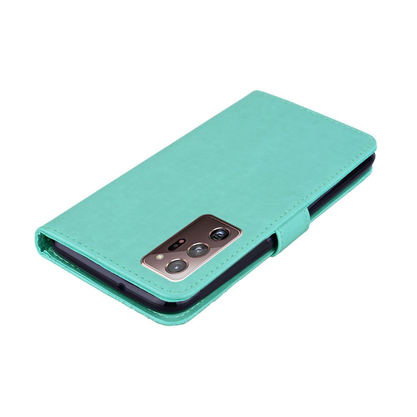 Rhinestone Decor Imprint Owl Flower Leather Wallet Stand Shell for Samsung Galaxy Note20 Ultra 5G / Galaxy Note20 Ultra