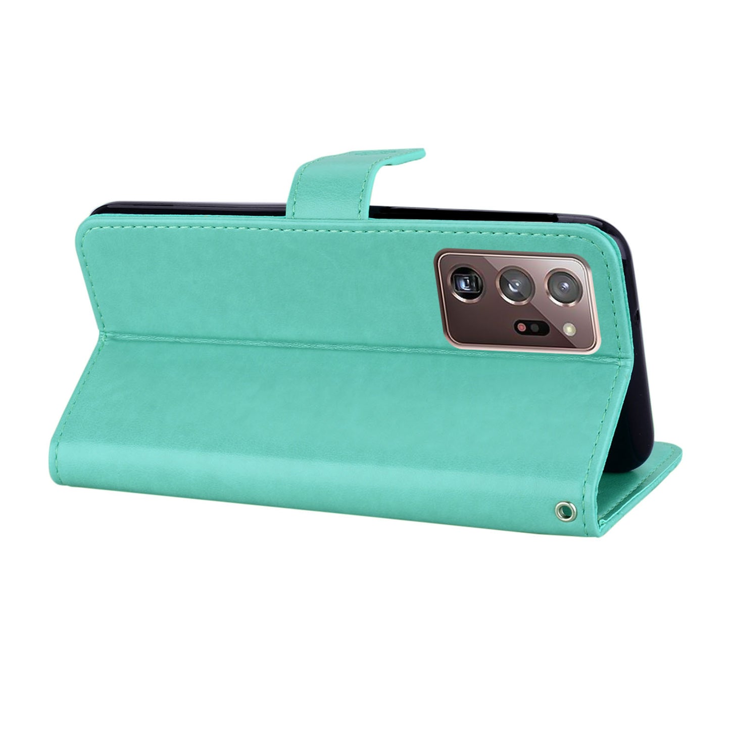 Rhinestone Decor Imprint Owl Flower Leather Wallet Stand Shell for Samsung Galaxy Note20 Ultra 5G / Galaxy Note20 Ultra