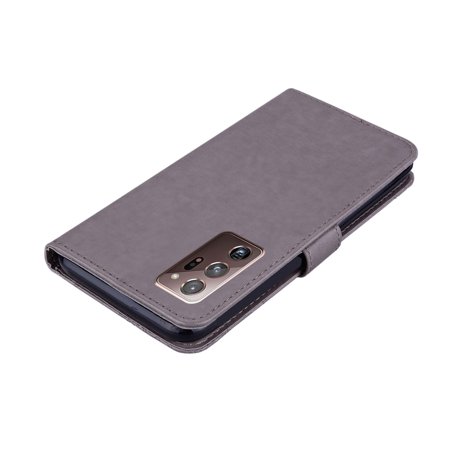 Rhinestone Decor Imprint Owl Flower Leather Wallet Stand Shell for Samsung Galaxy Note20 Ultra 5G / Galaxy Note20 Ultra