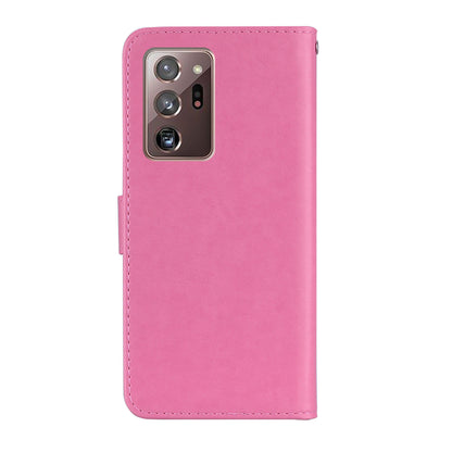 Rhinestone Decor Imprint Owl Flower Leather Wallet Stand Shell for Samsung Galaxy Note20 Ultra 5G / Galaxy Note20 Ultra