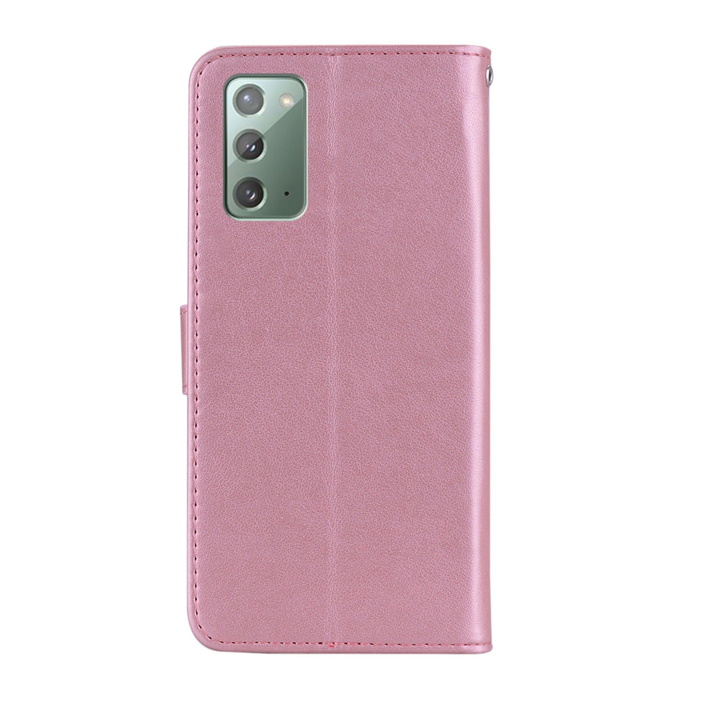 Rhinestone Decor Imprint Owl Flower Leather Wallet Stand Case for Samsung Galaxy Note20 4G/5G