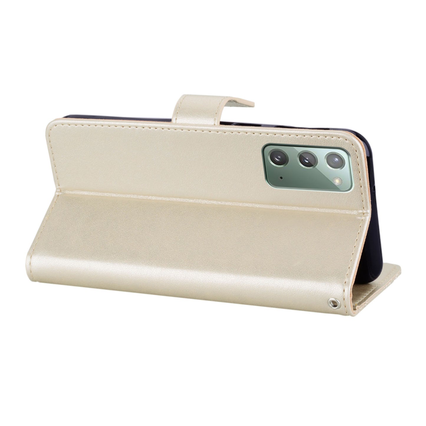 Rhinestone Decor Imprint Owl Flower Leather Wallet Stand Case for Samsung Galaxy Note20 4G/5G