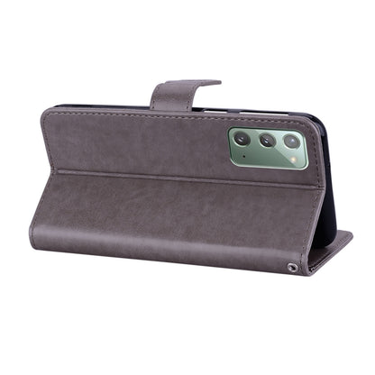 Rhinestone Decor Imprint Owl Flower Leather Wallet Stand Case for Samsung Galaxy Note20 4G/5G