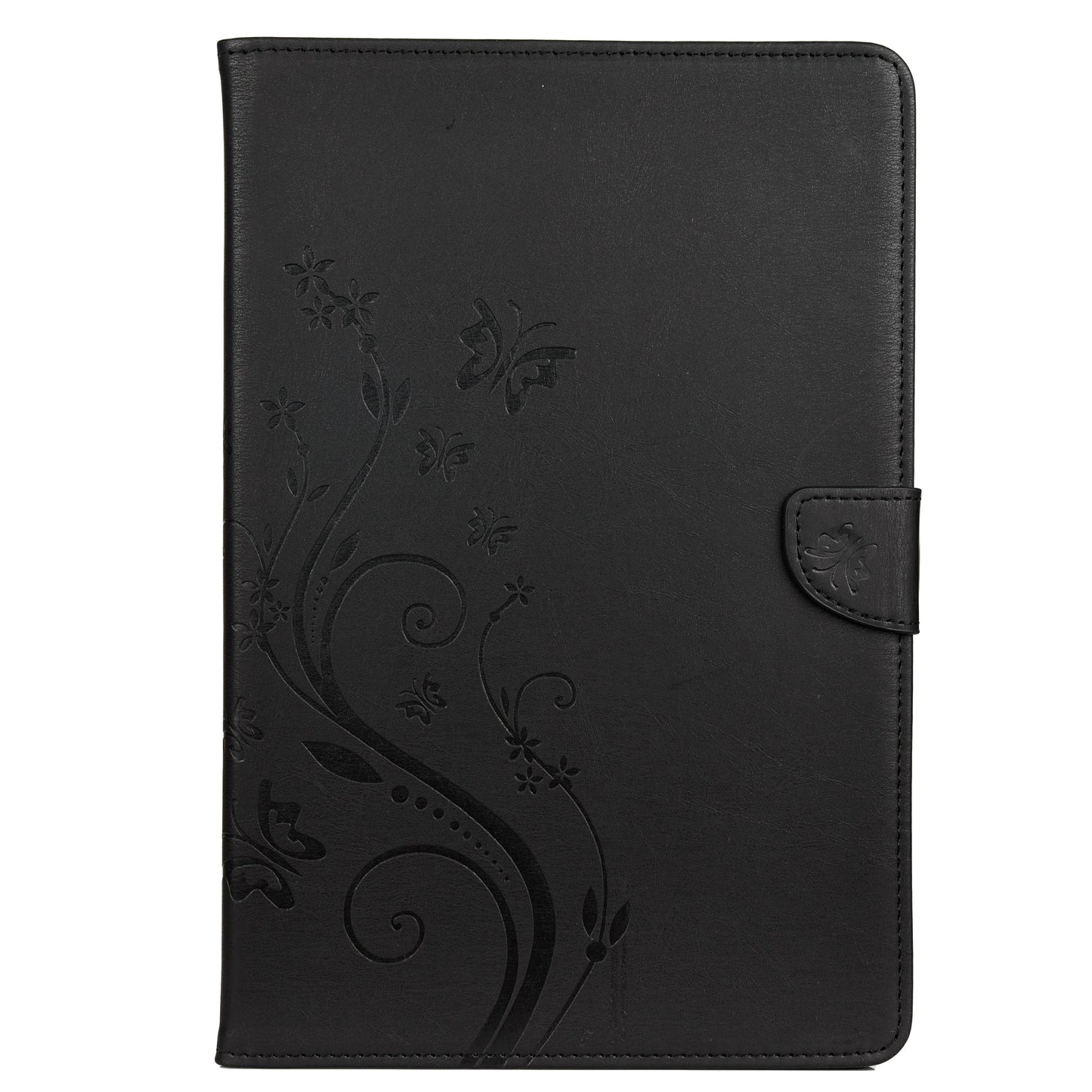 Imprint Butterfly Flower Wallet Leather Flip Shell for Samsung Galaxy Tab S6 T860 T865