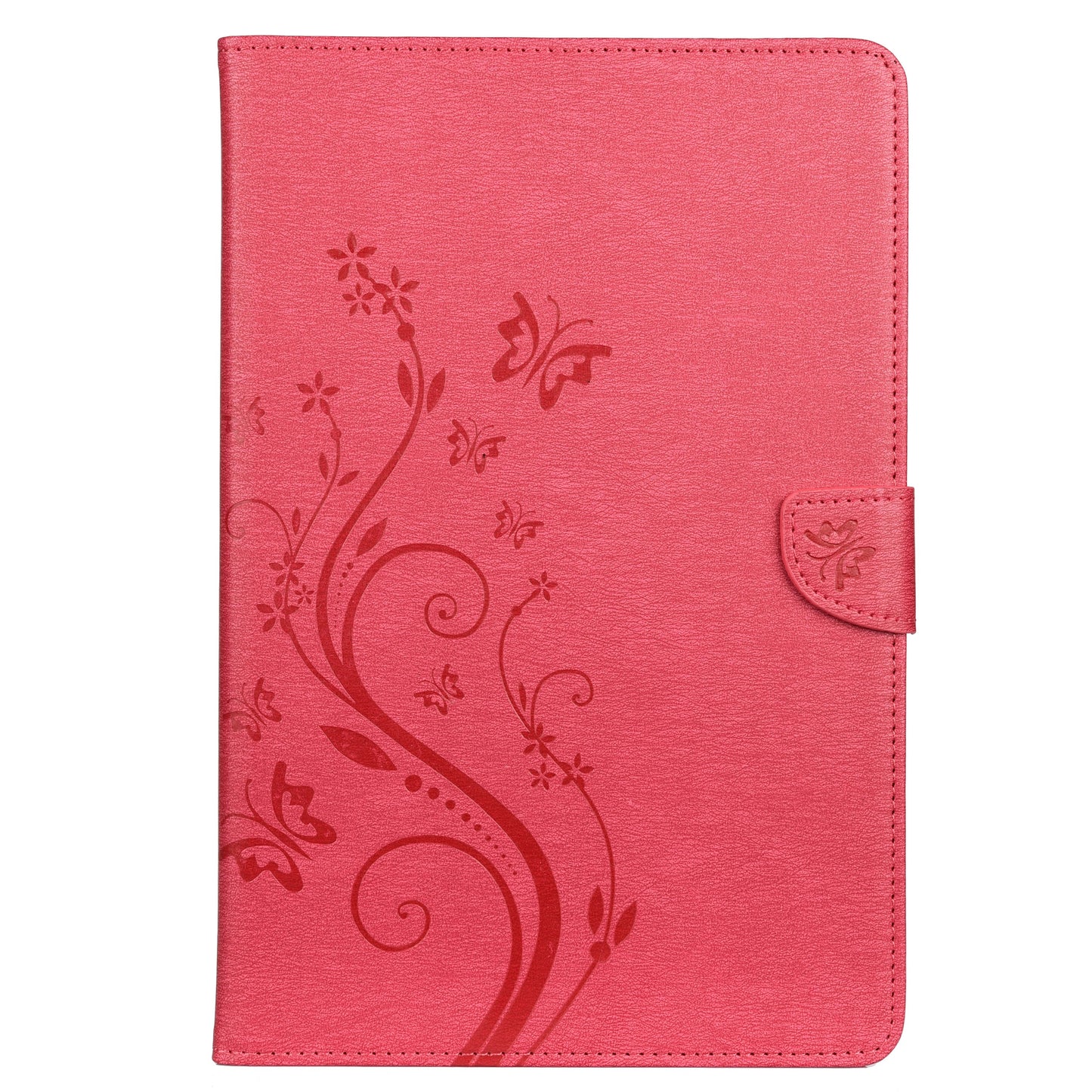 Imprint Butterfly Flower Wallet Leather Flip Shell for Samsung Galaxy Tab S6 T860 T865