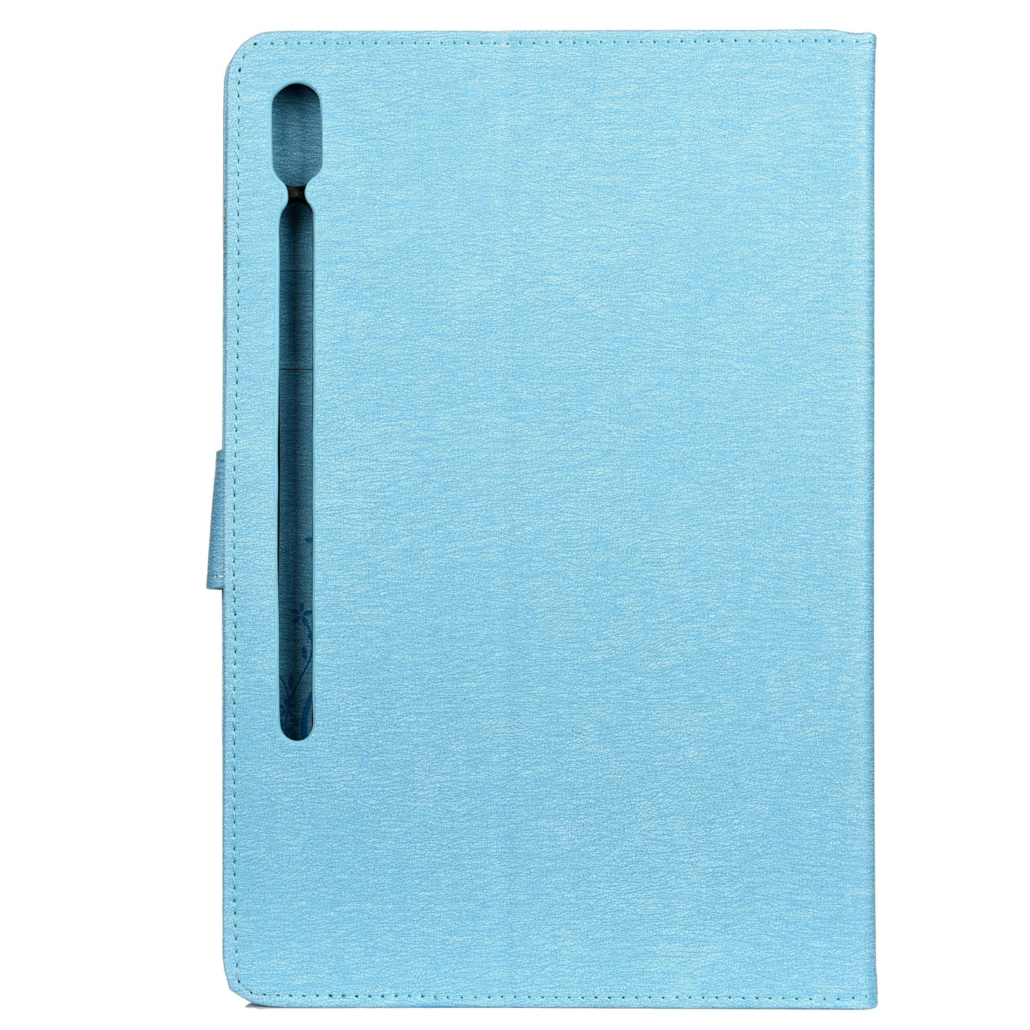 Imprint Butterfly Flower Wallet Leather Flip Shell for Samsung Galaxy Tab S6 T860 T865