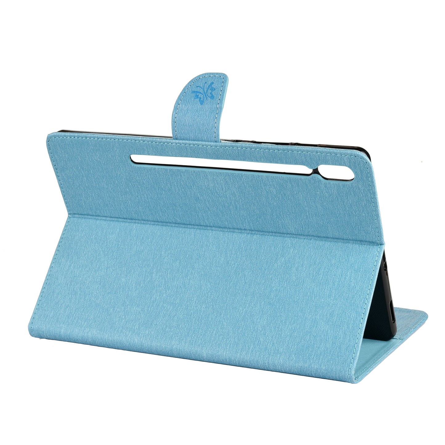 Imprint Butterfly Flower Wallet Leather Flip Shell for Samsung Galaxy Tab S6 T860 T865