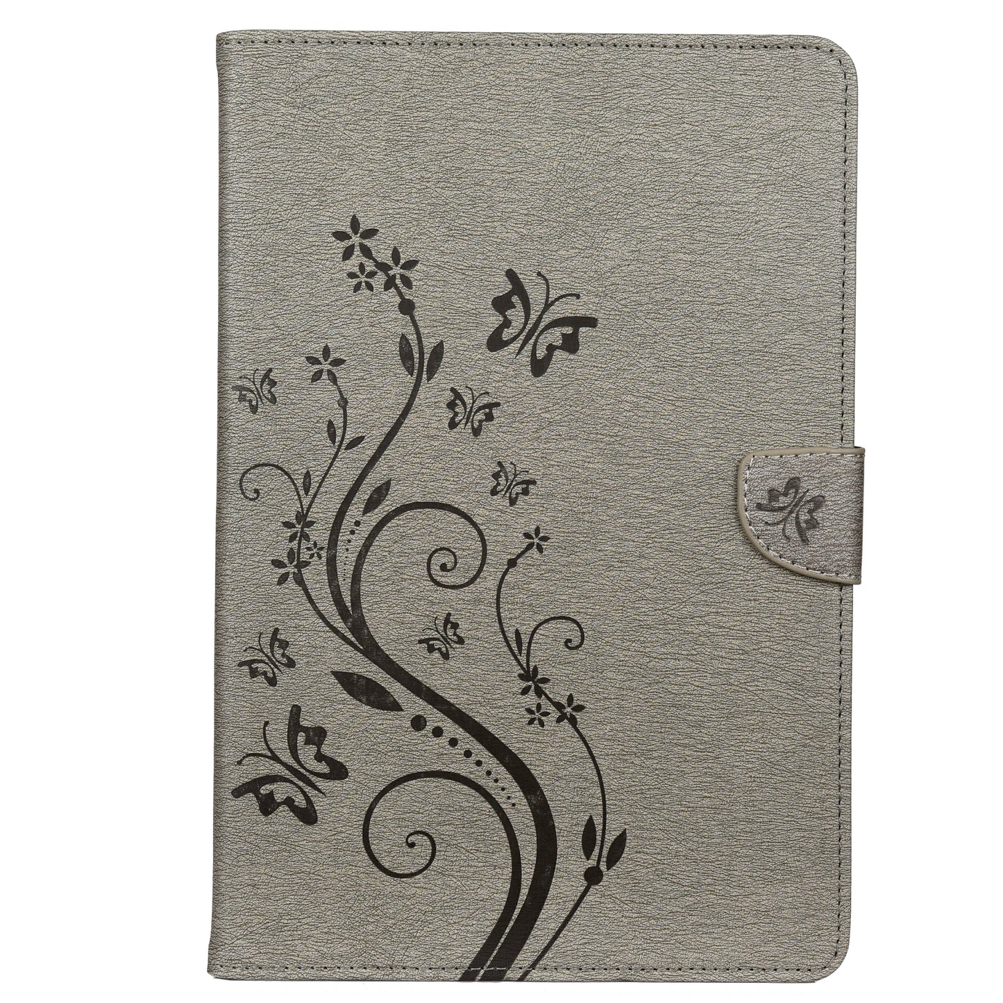 Imprint Butterfly Flower Wallet Leather Flip Shell for Samsung Galaxy Tab S6 T860 T865