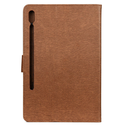 Imprint Butterfly Flower Wallet Leather Flip Shell for Samsung Galaxy Tab S6 T860 T865