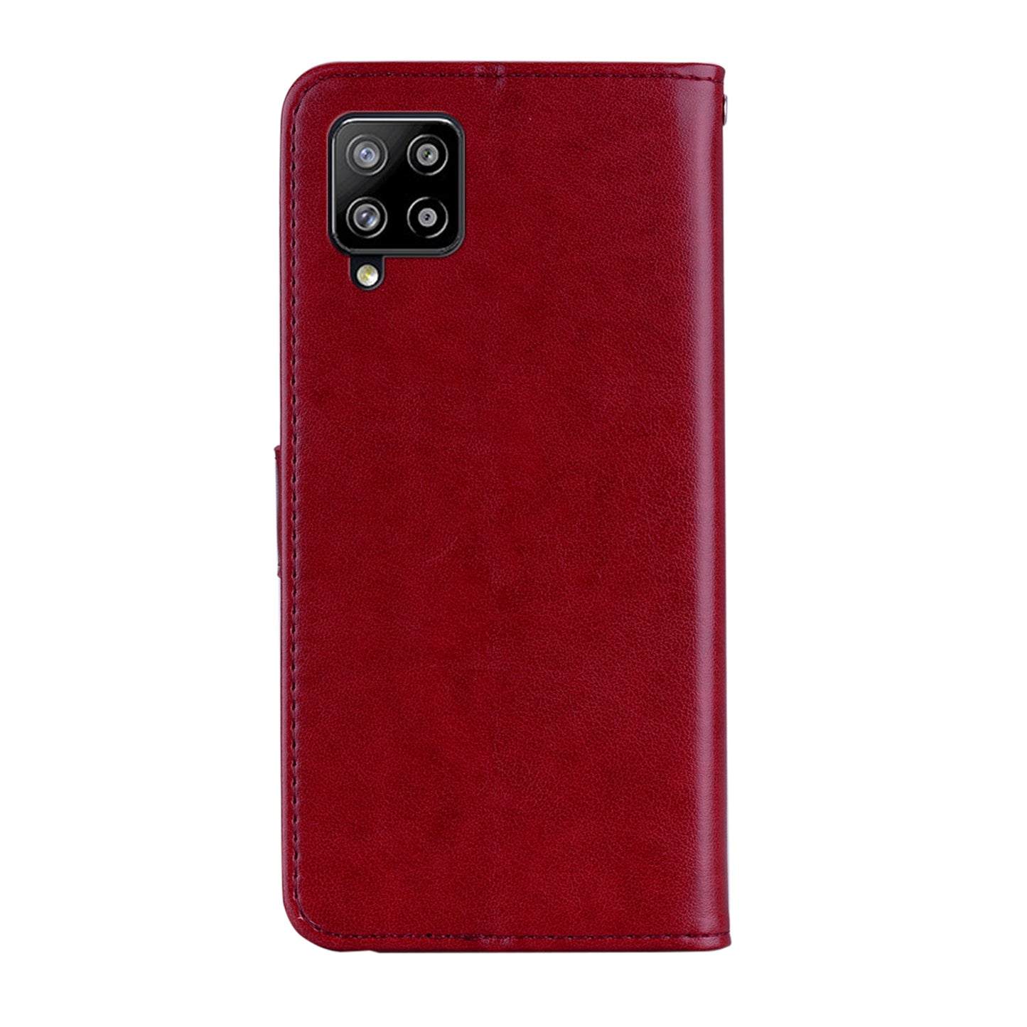 Rhinestone Decoration Imprint Owl Leather Shell Wallet Stand Phone Cover for Samsung Galaxy A42 5G