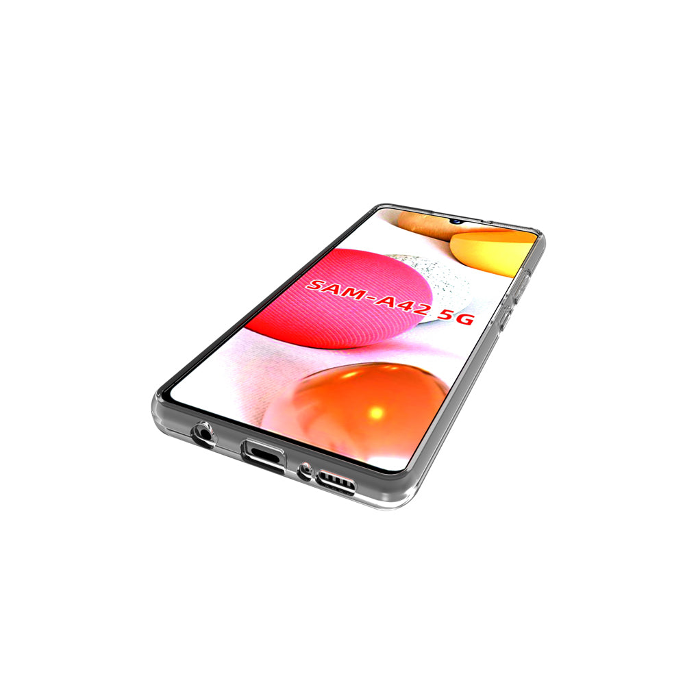 10Pcs/Pack Clear Cover with Non-slip Inner for Samsung Galaxy A42 5G Soft TPU Case