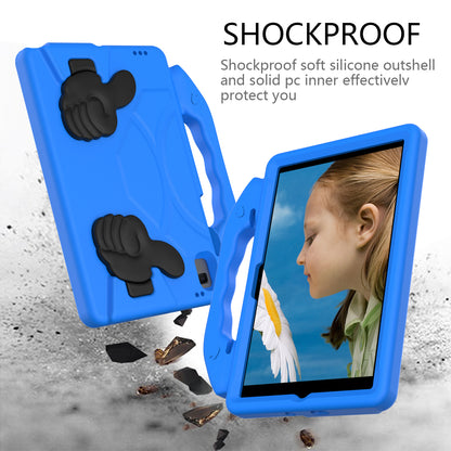 Shockproof Thumb Kickstand EVA Protective Shell for Samsung Galaxy Tab A7 10.4 (2020)/Huawei MatePad 10.4 (2020)/(2022)/Honor V6