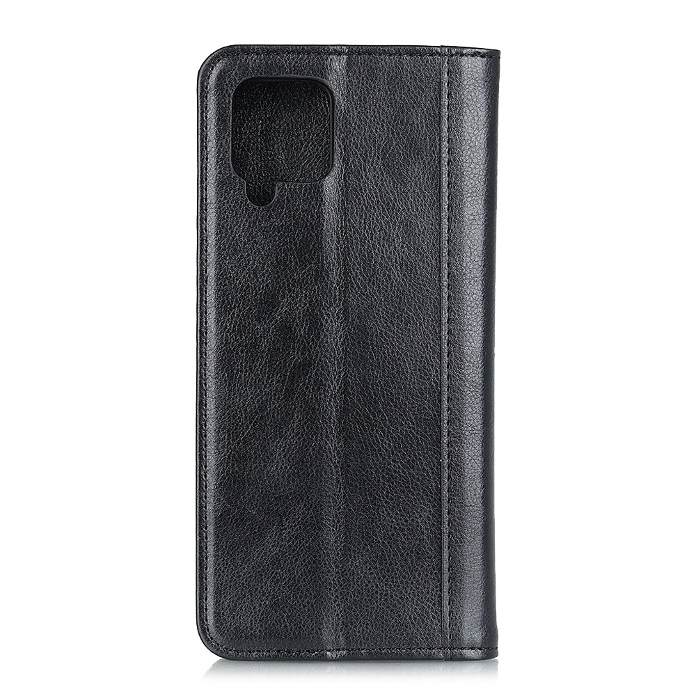 Retro Style Split Leather Case with Wallet + Stand for Samsung Galaxy A12
