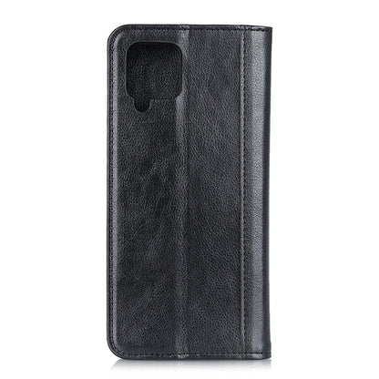 Retro Style Split Leather Case with Wallet + Stand for Samsung Galaxy A12