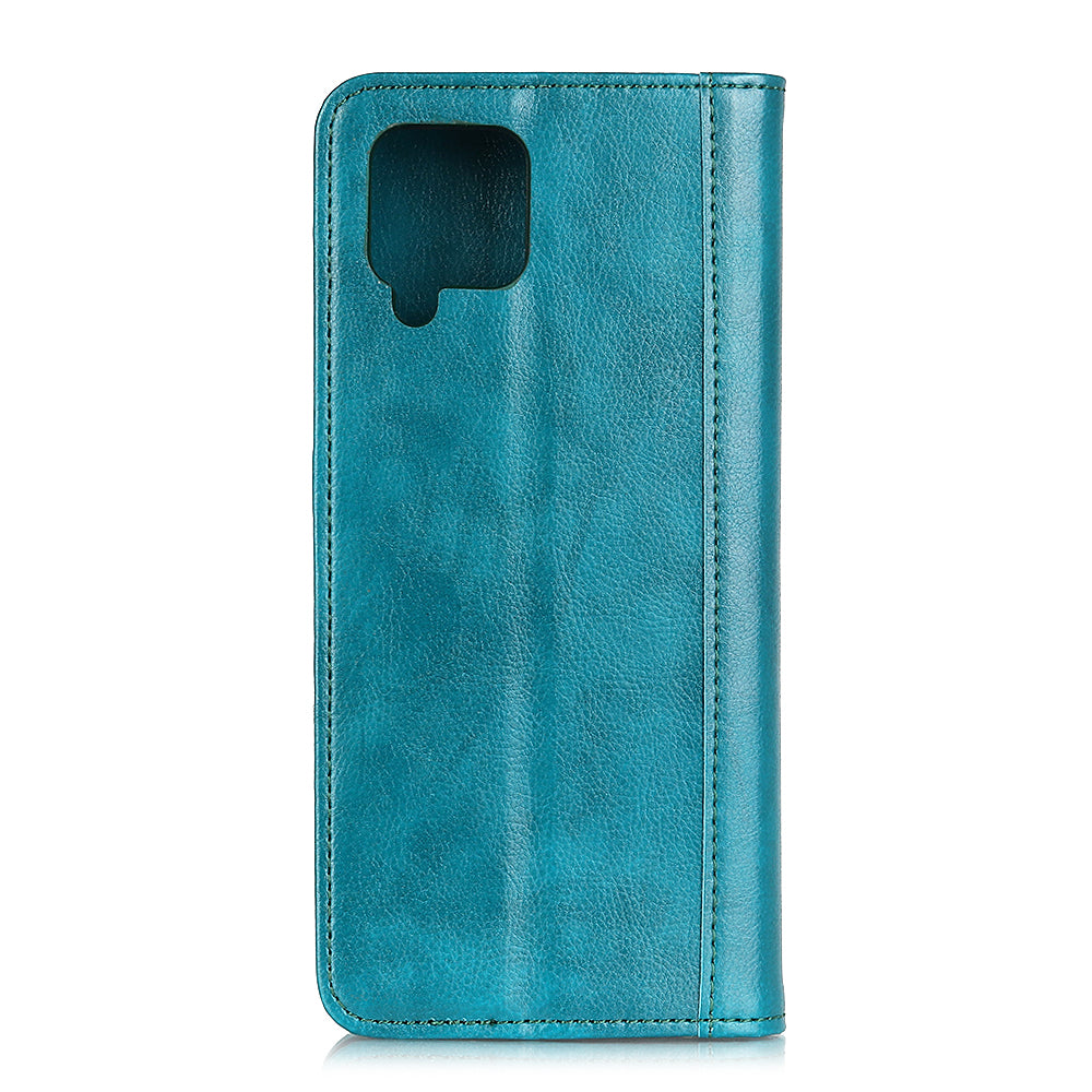Retro Style Split Leather Case with Wallet + Stand for Samsung Galaxy A12