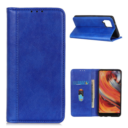Retro Style Split Leather Case with Wallet + Stand for Samsung Galaxy A12