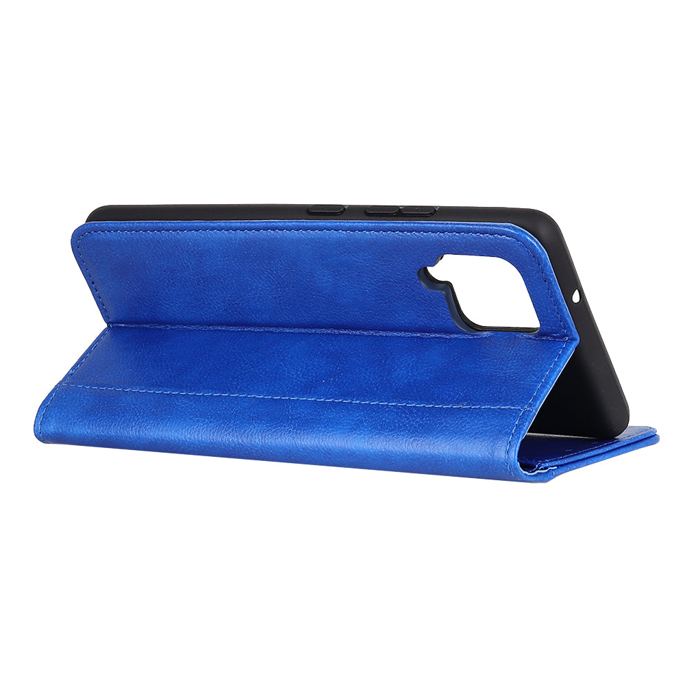 Retro Style Split Leather Case with Wallet + Stand for Samsung Galaxy A12