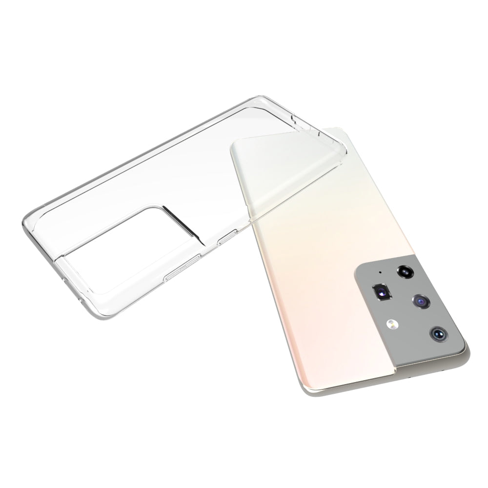 10Pcs/Pack Phone Case for Samsung Galaxy S21 Ultra 5G Watermark Resistant Flexible TPU Cover